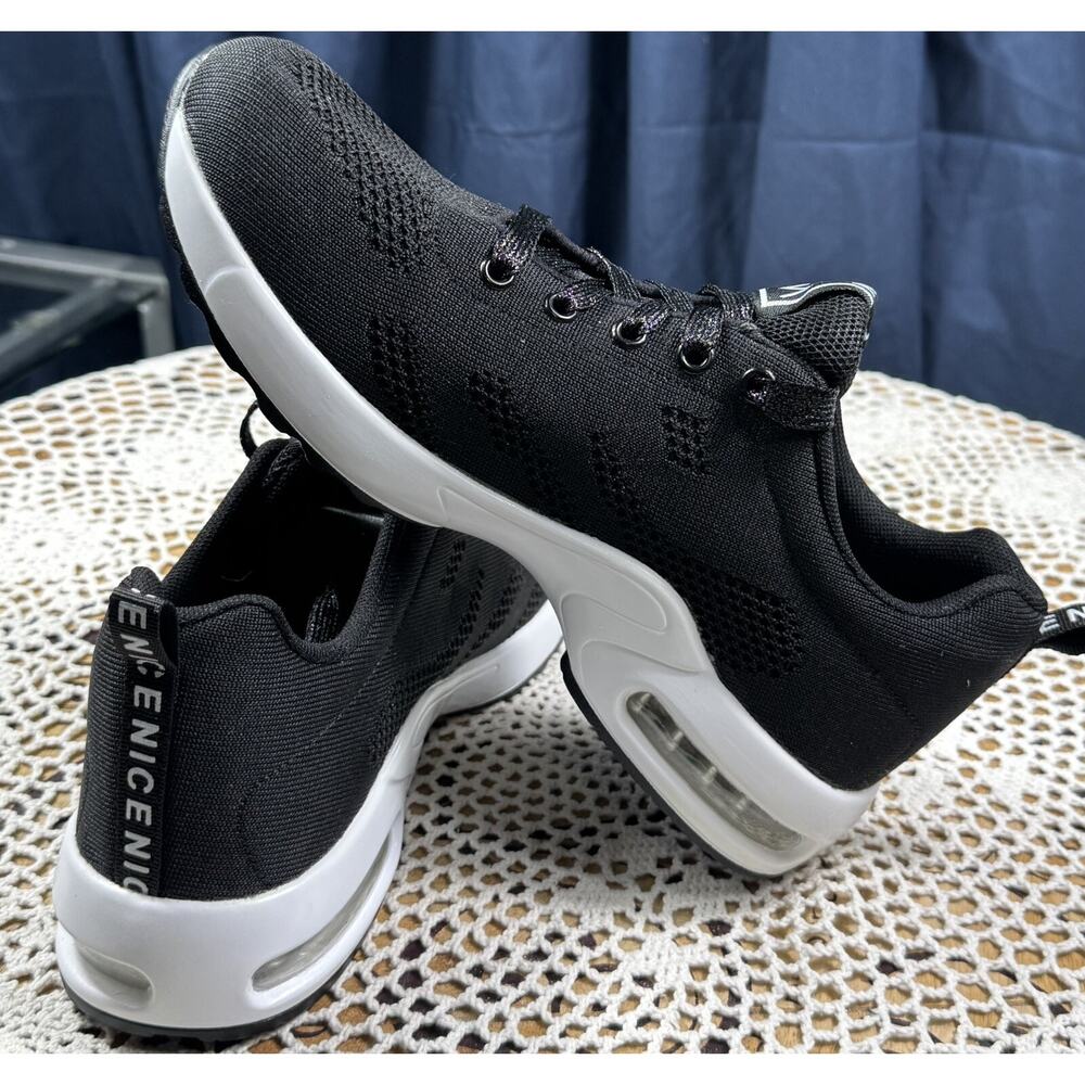 Fashion Orthopedic Shoes For Ladies Lightweight Mesh Air Cushion Sz 9M Blk 3130
